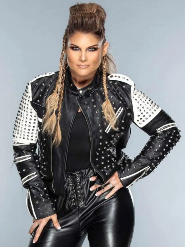 WWE Raw Beth Phoenix Studded Leather Jacket