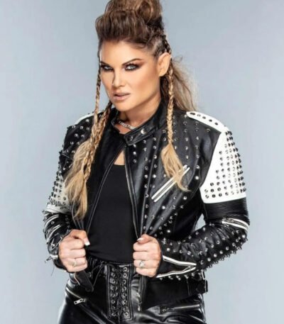 WWE Raw Beth Phoenix Studded Leather Jacket