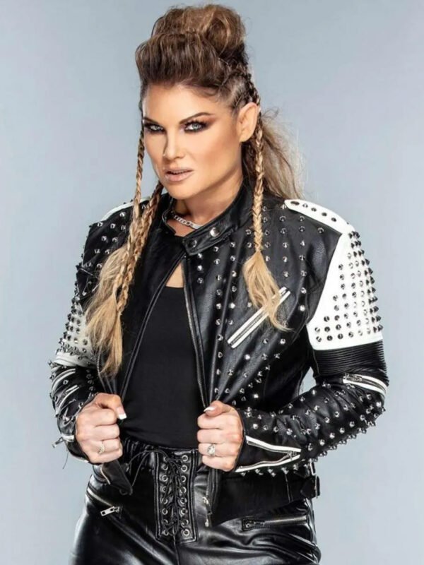 WWE Raw Beth Phoenix Studded Leather Jacket