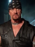 WWE Wrestlemania 36 Undertaker Black Leather Vest