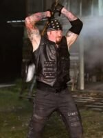 WWE Wrestlemania 36 Undertaker Black Leather Vest