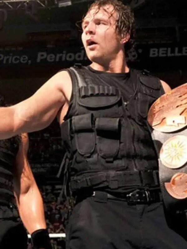 WWE Wrestler Dean Ambrose Black Vest