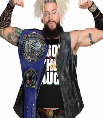 WWE Wrestler Enzo Amore Black Leather Vest