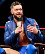 WWE Wrestler Finn Balor Blue Biker Leather Jacket
