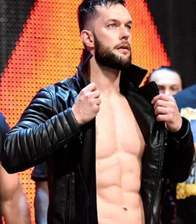 WWE Wrestler Finn Balor Quilted Leather Jacket