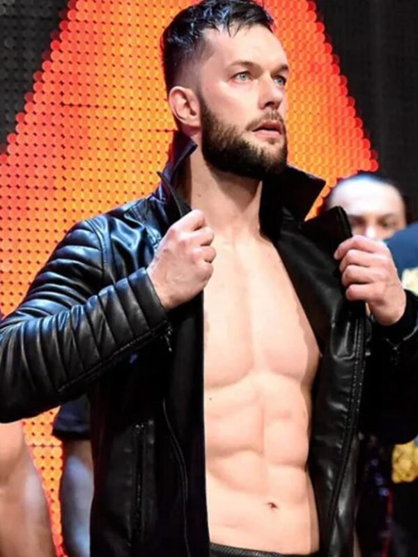 WWE Wrestler Finn Balor Quilted Leather Jacket