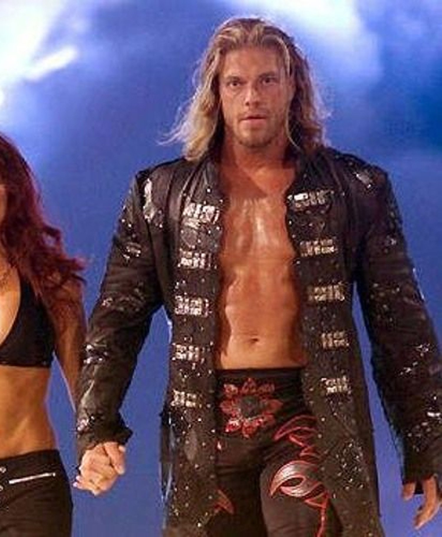 WWE Wrestler Mattel Edge Elite Black Leather Coat WWE Wrestler Mattel Edge Elite Black Leather Coat