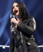 WWE Wrestler Paige Black Biker Leather Jacket