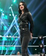 WWE Wrestler Paige Black Biker Leather Jacket