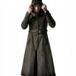 Wasteland Steampunk Brown Long Leather Trench Coat