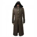 Wasteland Steampunk Brown Long Leather Trench Coat