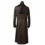 Wasteland Steampunk Brown Long Leather Trench Coat