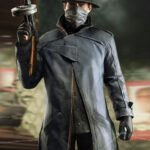 Watch Dogs Alone Long Leather Coat
