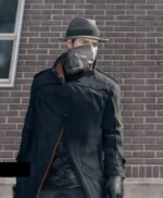 Watch Dogs Alone Long Leather Coat