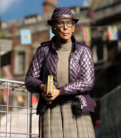 Watch Dogs Legion Helen Dashwood Quilted Leather Jacket