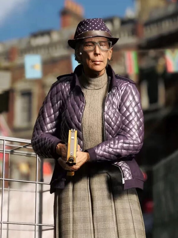 Watch Dogs Legion Helen Dashwood Quilted Leather Jacket