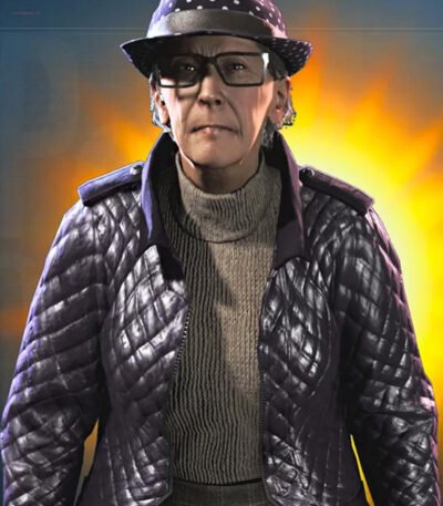 Watch Dogs Legion Helen Dashwood Quilted Leather Jacket