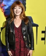 Watchmen Editorial Frances Fisher Biker Leather Jacket
