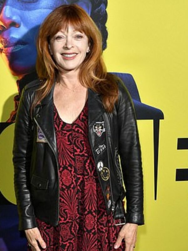Watchmen Editorial Frances Fisher Biker Leather Jacket