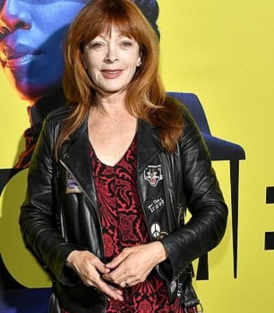 Watchmen Editorial Frances Fisher Biker Leather Jacket