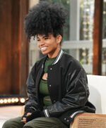 We Ani American Idol Black Varsity Bomber Jacket