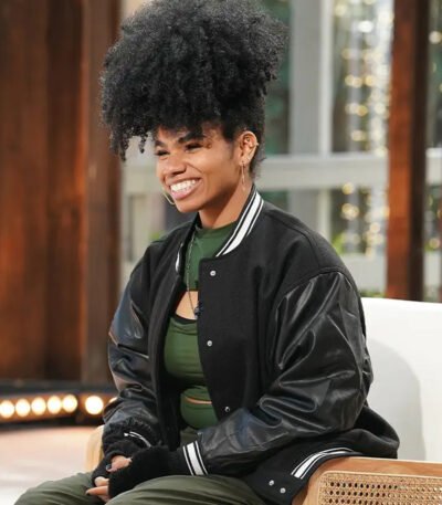 We Ani American Idol Black Varsity Bomber Jacket