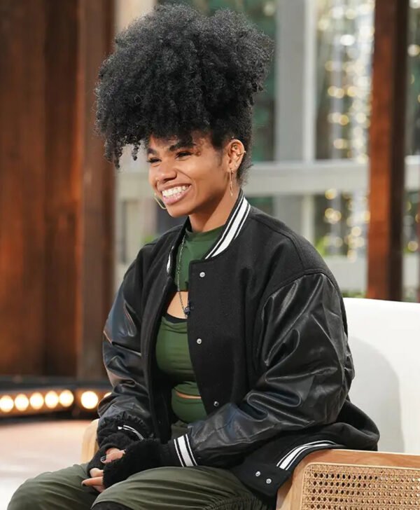We Ani American Idol Black Varsity Bomber Jacket