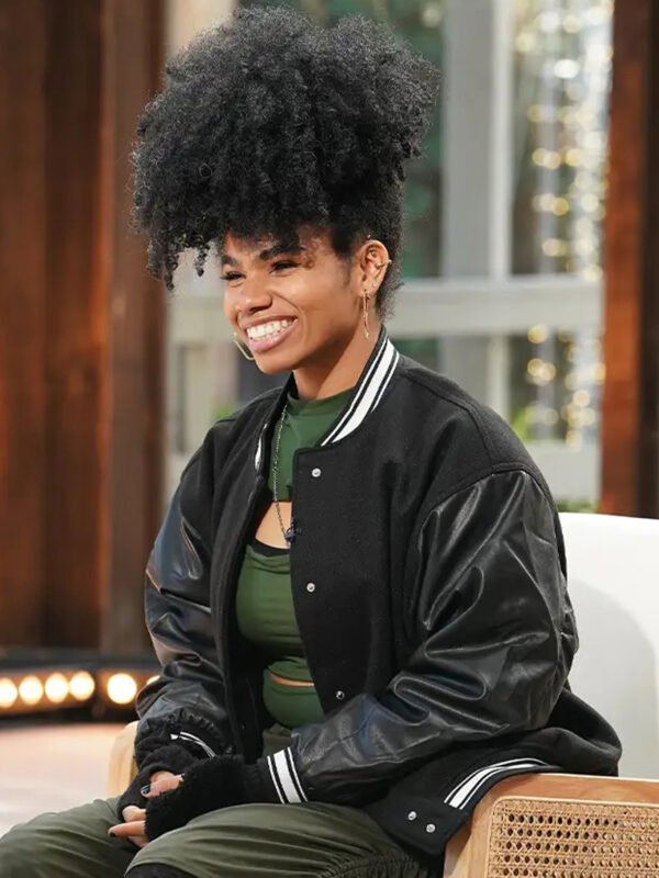 We Ani American Idol Black Varsity Bomber Jacket