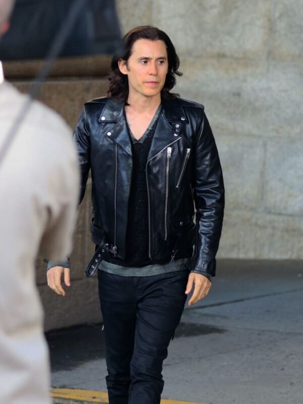 WeCrashed Adam Neumann Motorcycle Leather Jacket
