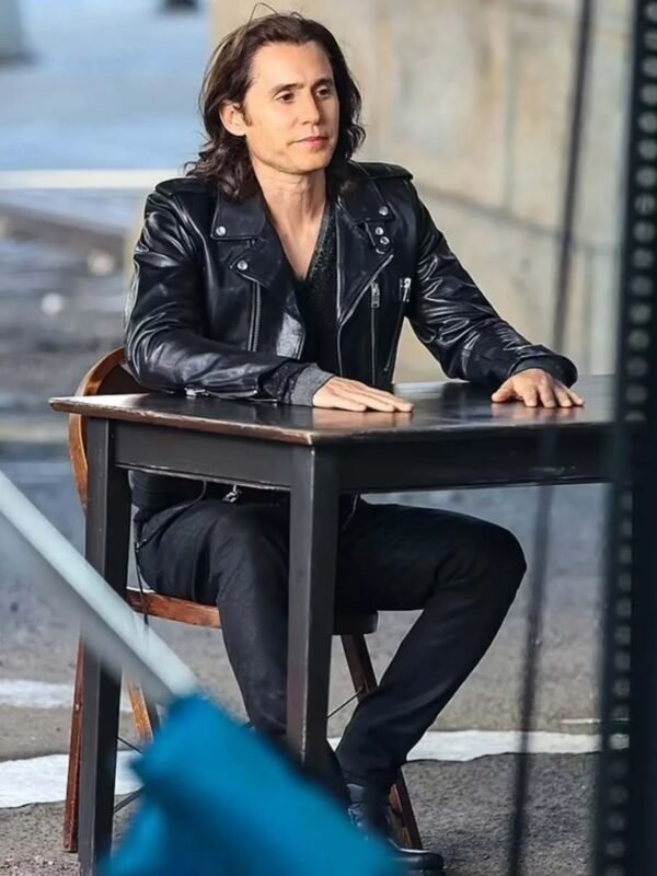 WeCrashed Adam Neumann Motorcycle Leather Jacket