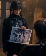 Wednesday 2022 Jenna Ortega Black Leather Jacket