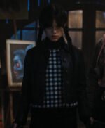 Wednesday 2022 Jenna Ortega Black Leather Jacket