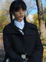 Wednesday 2022 Jenna Ortega Crop Jacket