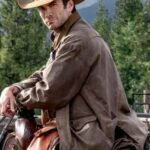 Wes Bentley Yellowstone Jamie Dutton Brown Leather Jacket