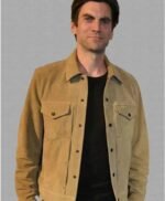 Wes Bentley Yellowstone Shirt Style Suede Trucker Jacket