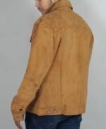 Wes Bentley Yellowstone Shirt Style Suede Trucker Jacket
