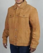 Wes Bentley Yellowstone Shirt Style Suede Trucker Jacket