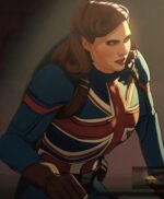 What If 2021 Peggy Carter Blue Costume Jacket