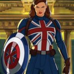What If 2021 Peggy Carter Blue Costume Jacket