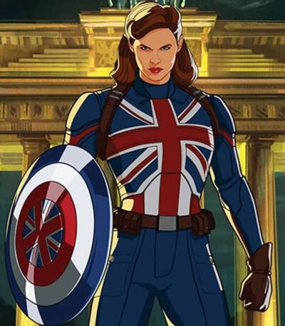What If 2021 Peggy Carter Blue Costume Jacket