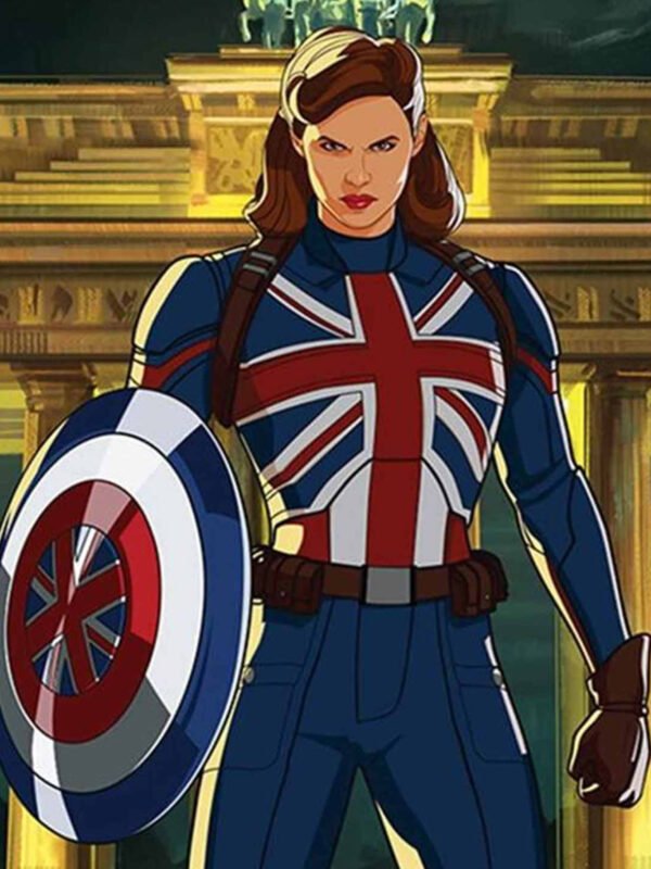 What If 2021 Peggy Carter Blue Costume Jacket