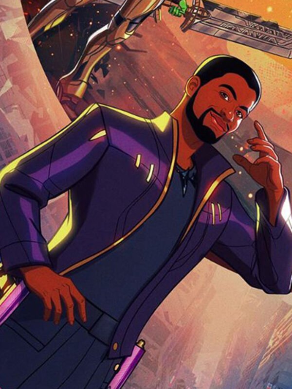 What If 2021 Star Lord Purple Leather Costume Jacket