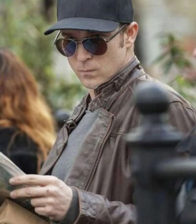Wil Traval Jessica Jones Will Simpson Brown Leather Jacket