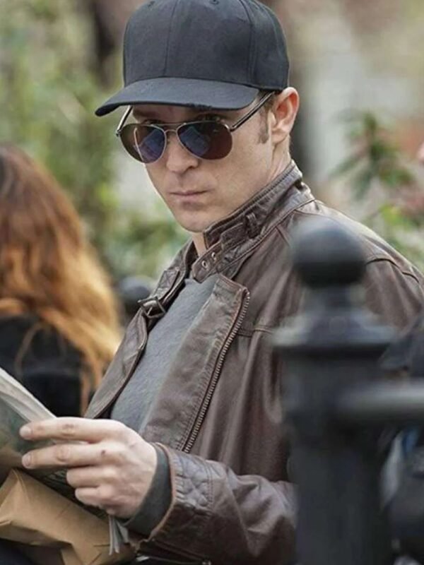 Wil Traval Jessica Jones Will Simpson Brown Leather Jacket