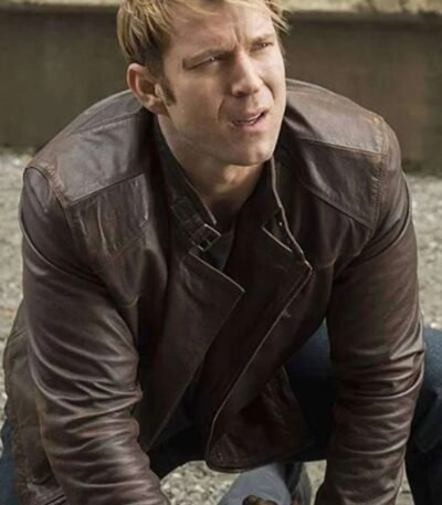 Wil Traval Jessica Jones Will Simpson Brown Leather Jacket