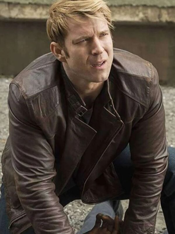Wil Traval Jessica Jones Will Simpson Brown Leather Jacket