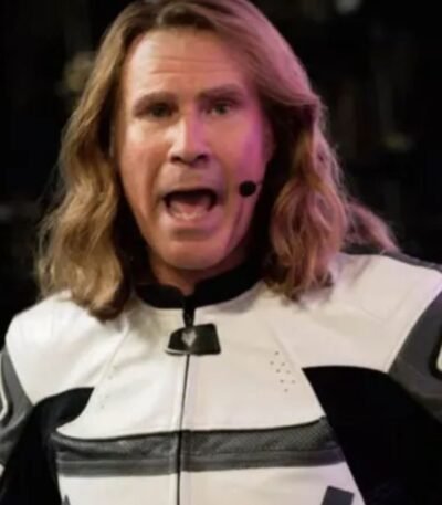 Will Ferrell Eurovision Song Contest Biker Leather Jacket