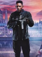 Will Smith Gemini Man Junior Leather Black Jacket