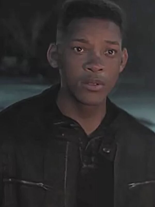 Will Smith Gemini Man Junior Leather Black Jacket