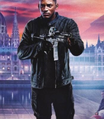 Will Smith Gemini Man Junior Leather Black Jacket
